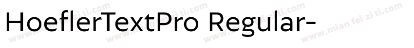 HoeflerTextPro Regular字体转换